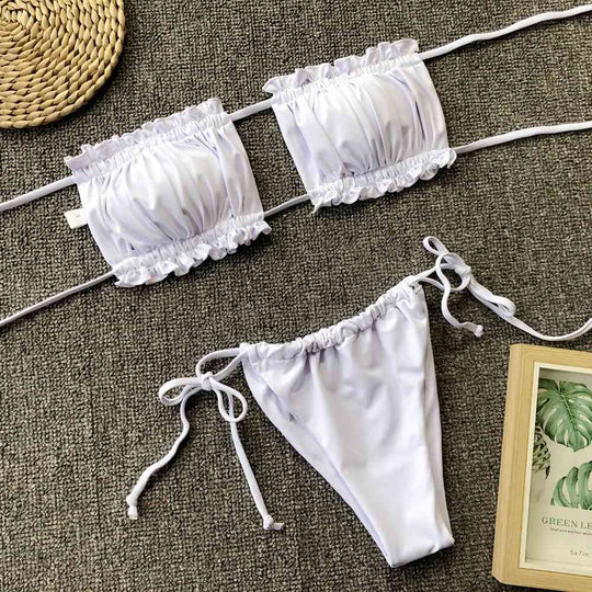 Callie - Elegant bikiniset met ruches en gerimpelde details