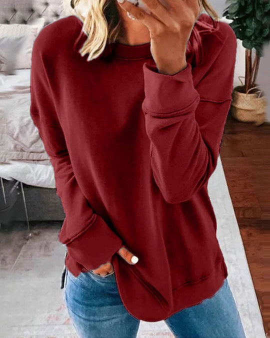 Fiona's Dames Oversized Sweatshirt Sweatshirt. Gemaakt van zachte, hoogwaardige materialen voor ultiem comfort en een moderne uitstraling. Voorzien van lange mouwen en een ronde hals, ideaal voor een dagelijkse, moeiteloze stijl.