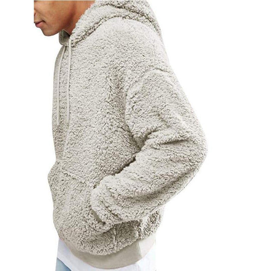 Arvid | Fluffy teddy hoodie voor heren