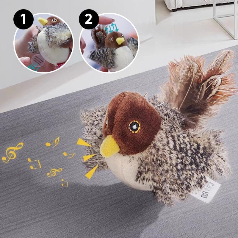 Chirping speelgoed voor jouw kat - Vogel interactief plezier, perfect voor speelse momenten.