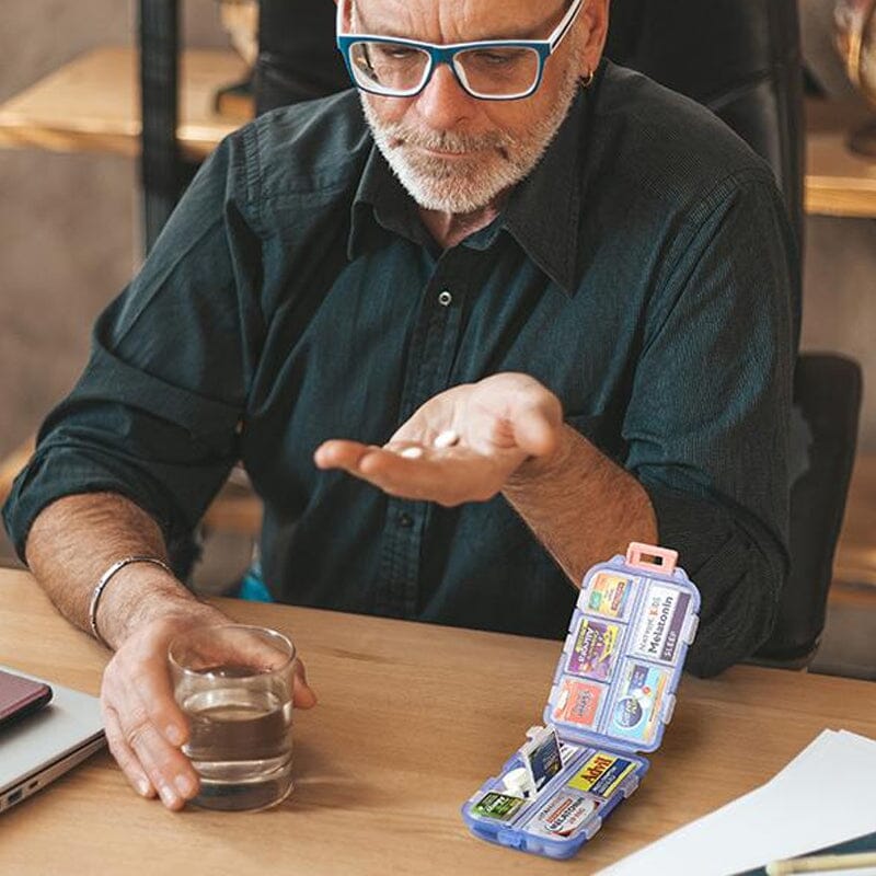 PillSafe medicijnbox, een handige manier om je medicatie per dag of per dosis te ordenen.
