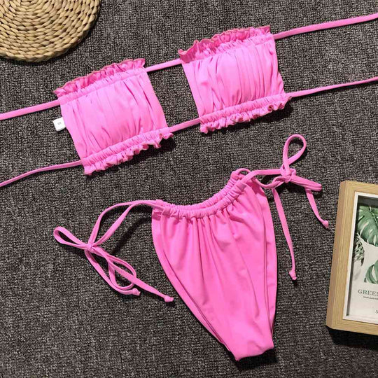 Callie - Elegant bikiniset met ruches en gerimpelde details