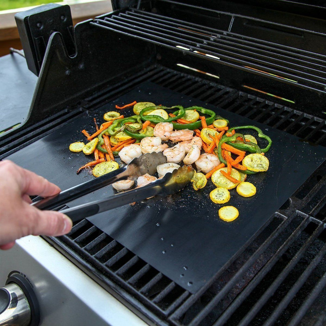 Hittebestendige BBQ mat met duurzaam en flexibel materiaal.
