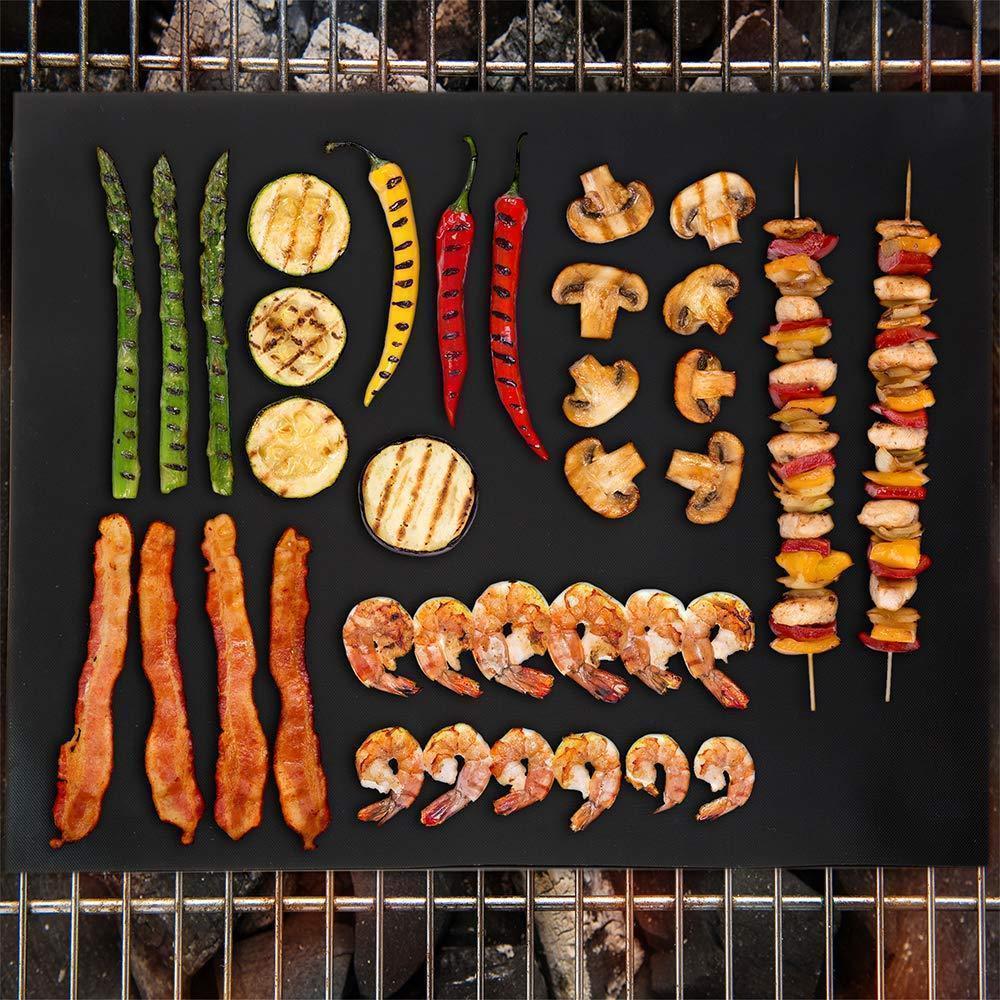 Premium kwaliteit antikleef BBQ mat, hittebestendig en wasbaar.
