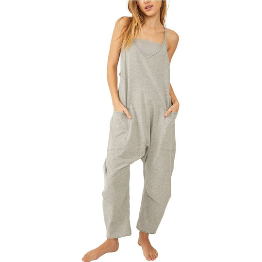 SimpliciFit - Minimalistische jumpsuit met V-hals Voor dames