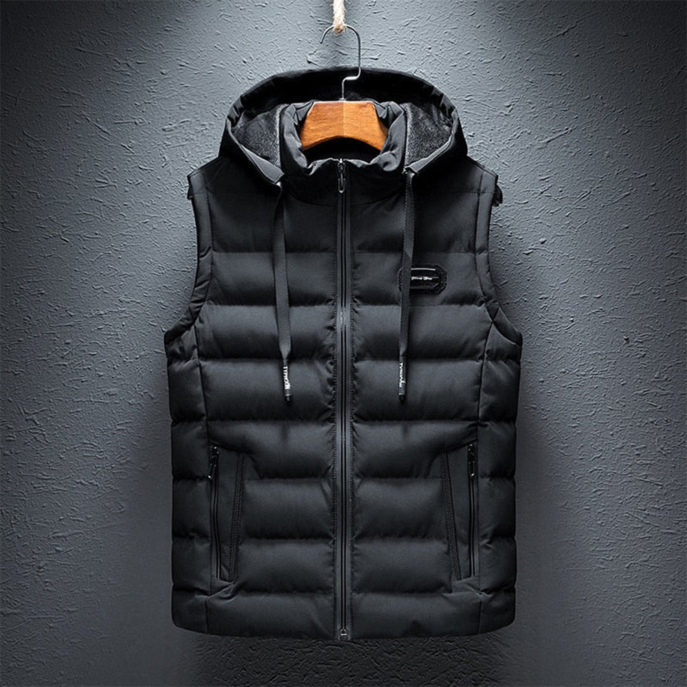 Daan - Mouwloze Gewatteerde Bodywarmer met Capuchon