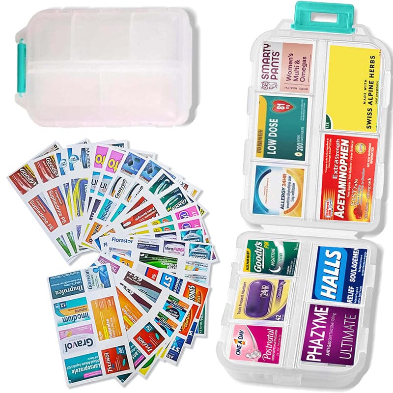 Voor medicijnhouder PillSafe - Mini Organizer handige en draagbare oplossing.