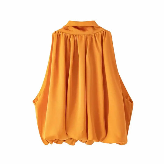 Selina | Sexy cropped haltertop voor dames | Oranje