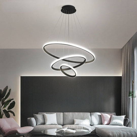 Moderne hanglamp met instelbare lichtmodi, waaronder wit, natuurlijk en warm licht, bedienbaar op afstand.