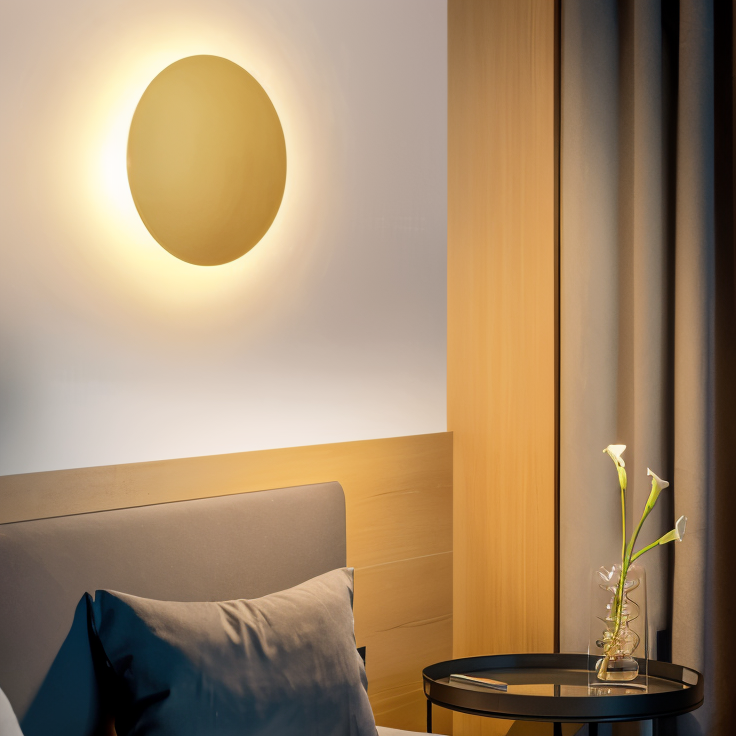 SoftGlow LED wandlamp, creëer een luxe sfeer met deze verfijnde wandverlichting.
