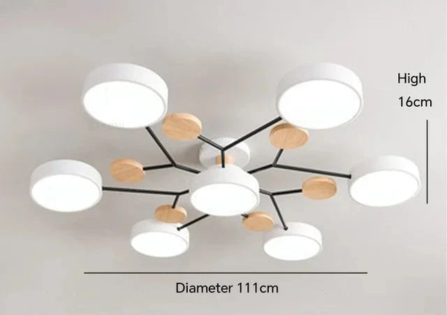 Daan Stijlvolle Sfeer LED Plafondlamp met een verfijnde afwerking en harmonieus design.