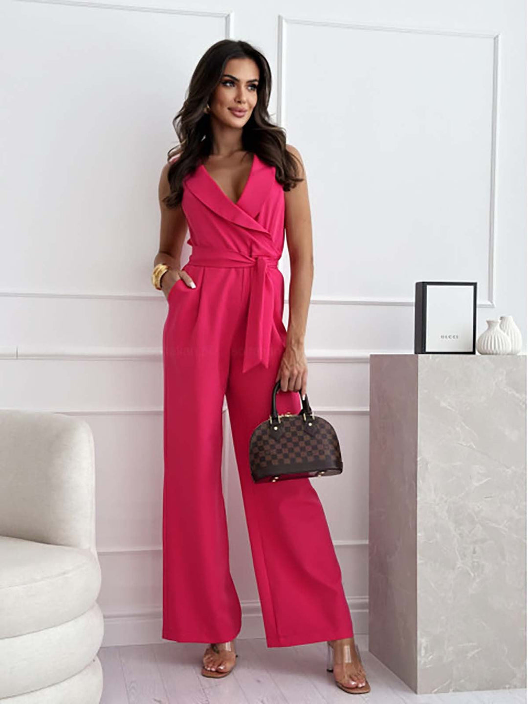 Chloe - Stijlvolle Jumpsuit Met Ceintuur