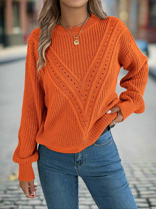 Marijke | Dames Winter Trui | Oranje