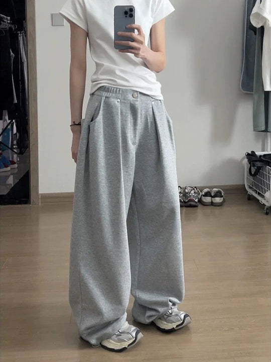 Hamburg | Dames Oversized Sweatpants | Zwart