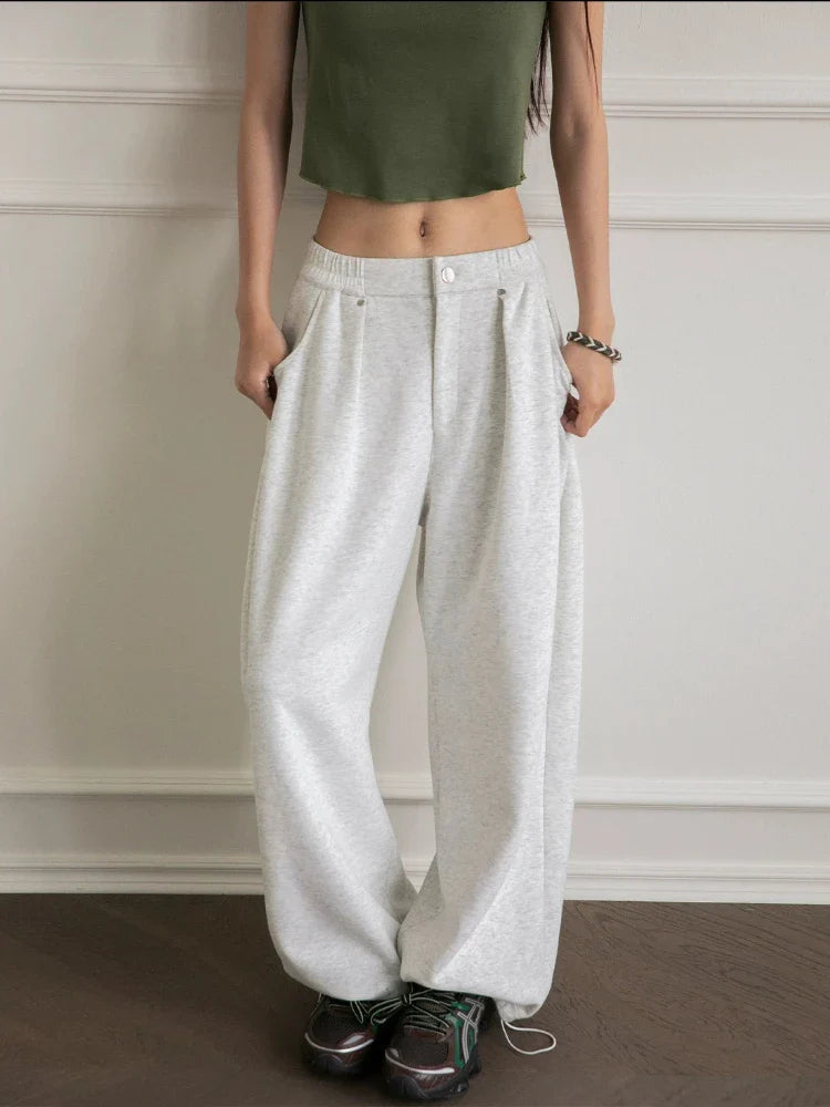 Hamburg | Dames Oversized Sweatpants | Zwart