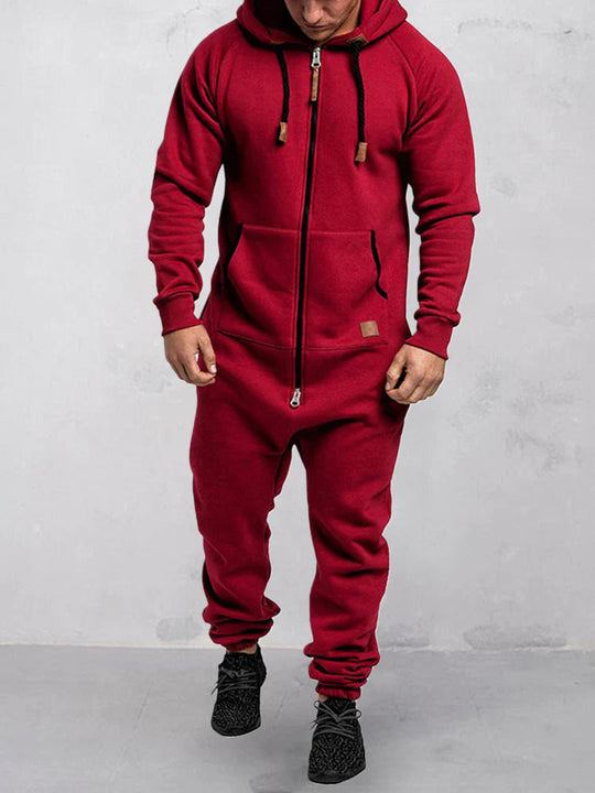 Jasper Heren comfortabele jumpsuit met een sportief ontwerp, ideaal voor training en vrije tijd. Dit trainingspak biedt optimaal draagcomfort en een moderne look.