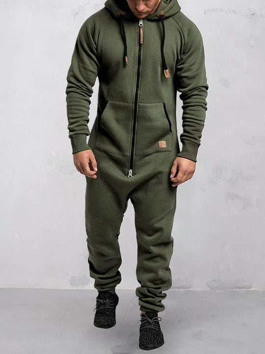 Jasper Heren comfortabele jumpsuit met een sportief ontwerp, ideaal voor training en vrije tijd. Dit trainingspak biedt optimaal draagcomfort en een moderne look.