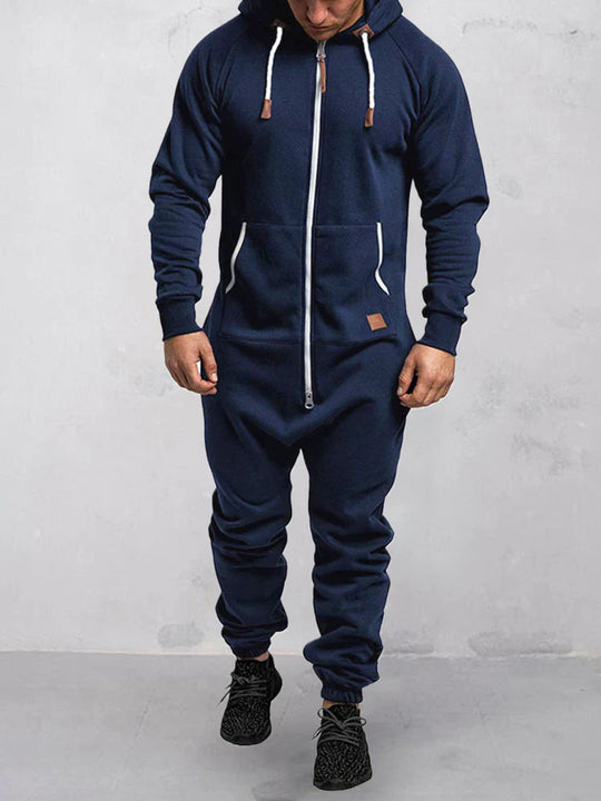 Jasper Heren comfortabele jumpsuit met een sportief ontwerp, ideaal voor training en vrije tijd. Dit trainingspak biedt optimaal draagcomfort en een moderne look.