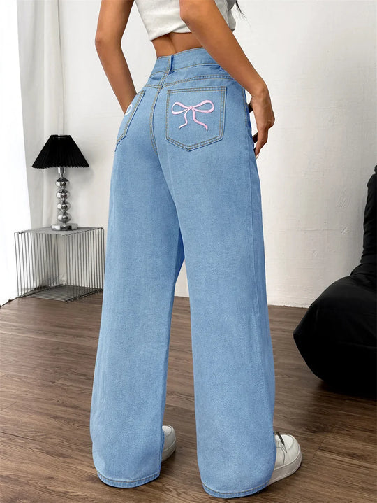 Leipzig | Dames Oversized Jeans | Blauw