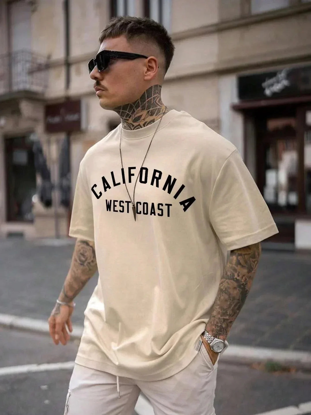 Daan - T-Shirt im California West Coast-Stil