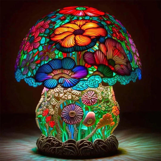 MushroomGlow Tafellamp met unieke vormgeving voor een sfeervolle en charmante verlichting.
