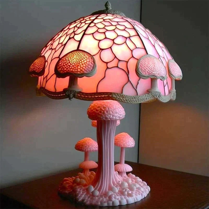 MushroomGlow Tafellamp voor sfeervolle verlichting en een unieke toevoeging aan je interieur.
